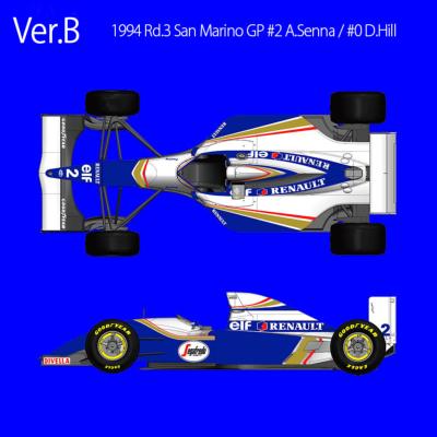 1/43 kit WILLIAMS FW16 GP SAN MARINO  1994. model factory hiro k536
