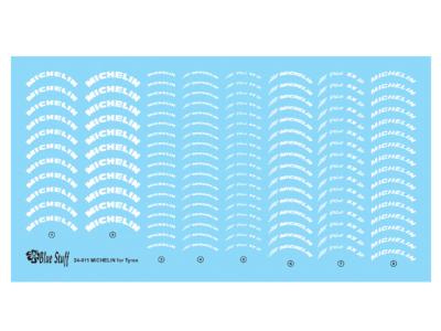 DECAL 1/24 - MARQUAGES PNEUS MICHELIN- BLUE STUFF - BS24-011