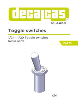 1/24 1/20 TOGGLE SWITCHES - DECALCAS - DCL-PAR022