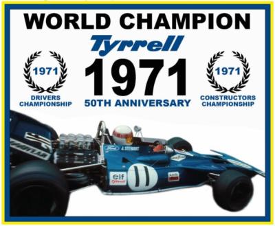1/43 Maquette en kit TYRRELL 003 WORLD CHAMPION 1971- TAMEO - WCT071