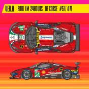 1/24 kit Ferrari 488 GTE le Mans 2018 . model factory hiro k681