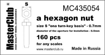 TETE BOULON EXAGONAL - résine 0.7mm - Masterclub - MC435054