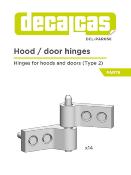 1/12 HOOD DOOR HINGES - DECALCAS - DCL-PAR058