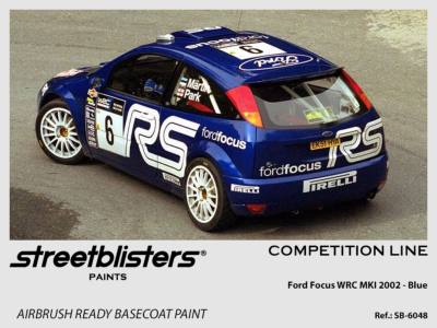 FORD FOCUS WRC 2002 RS BLUE 30 ML - STREETBLISTERS - SB30-6048