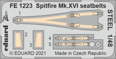 1/48 SPITFIRE MKII XVI SEETBELTS STELL EDUARD- EDUFE1223