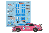 DECAL 1/24 FORD MUSTANG GT4 PF RACING 2022 - BLUE STUFF - BS24-020