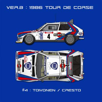 1/43 Maquette LANCIA DELTA S4 WRC TOUR DE CORSE 1986-  model factory hiro K813