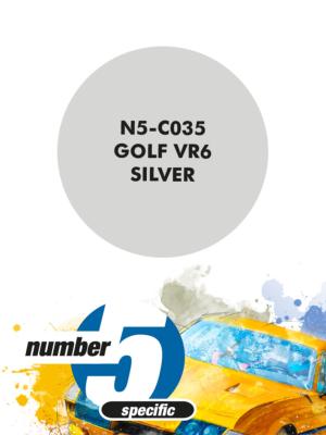 PEINTURE POUR AEROGRAPHE GOLF VR6 SILVER - NUMBER FIVE- N5-C035