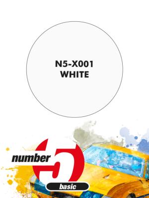 PEINTURE POUR AEROGRAPHE BLANC NEUTRE - NUMBER FIVE- N5-X001
