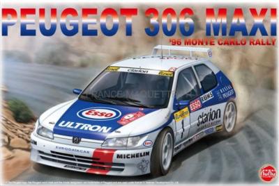 1/24 Maquette en kit PEUGEOT 306 MAXI Rallye Monte Carlo 1996 - NUNU