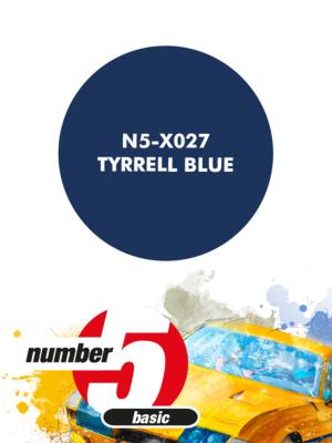 PEINTURE POUR AREOGRAPHE BLEU TYRRELL 30 Ml- NUMBER FIVE- N5-X027