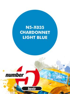 PEINTURE POUR AEROGRAPHE CHARDONNET LIGHT BLUE -30 ML - NUMBER FIVE- N5-X035