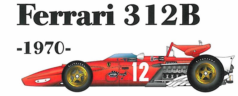 1/20 Kit Ferrari 312B F1 1970  . model factory hiro k304