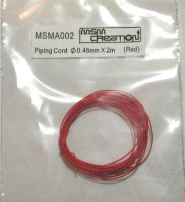 PIPING CORD 0.5MM X 2M RED - MSMA002