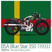 1/9 maquette en kit -  BSA BLUE STAR 350 - 1933 - model factory hiro K814