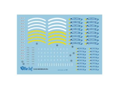 DECAL 1/12 - MARQUAGES MICHELIN MOTO 20'S - BS12-033