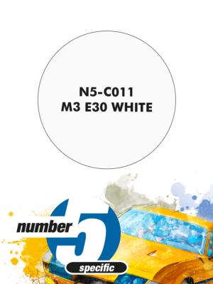 PEINTURE POUR AEROGRAPHE BLANC BMW M3 E30- NUMBER FIVE- N5-C011