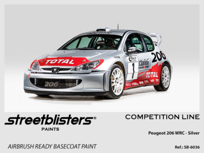 PEUGEOT 206 WRC SILVER 30 ML - STREETBLISTERS - SB30-6036