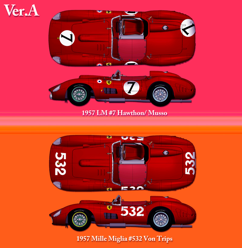 1/24 Kit Ferrari 335S - 315S 1957  model factory hiro k691