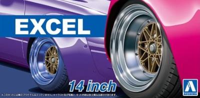 1/24 - 4 Roues Excel -14 pouces - AOSHIMA - AOS05471