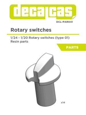 1/24 - 1/20 ROTARY SWITCHES - DECALCAS - DCL-PAR041