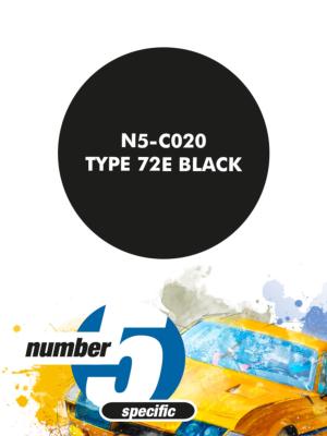 PEINTURE POUR AEROGRAPHE LOTUS 72 BLACK- NUMBER FIVE- N5-C020
