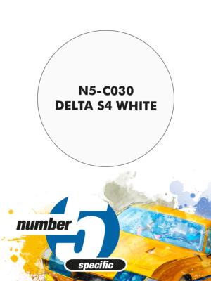 PEINTURE POUR AEROGRAPHE LANCIA DELTA S4 WHITE - NUMBER FIVE- N5-C030