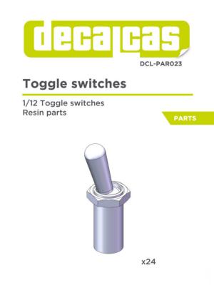 1/12 TOOGLE SWITCHES (24pcs) - DECALCAS - DCL-PAR023