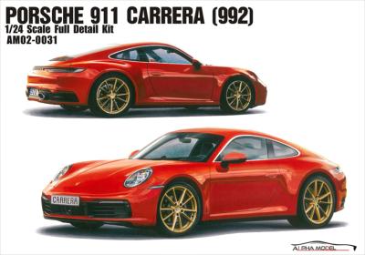 1/24 Maquette en kit PORSCHE 911 CARRERA 2021- ALPHA MODEL - AM02-0031