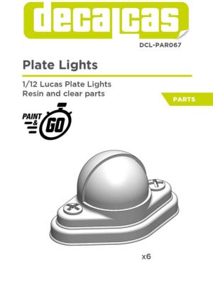 1/12 LUCAS PLATE LIGHTS- DECALCAS - DCL-PAR067