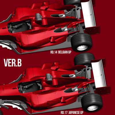 1/12 maquette en kit - Ferrari F2004 GP belgique - japon   - model factory hiro K868
