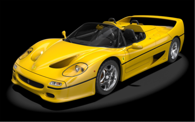 1/8 Maquette en kit FERRARI F50 GIALLO MODENA - POCHER - POC-HK63