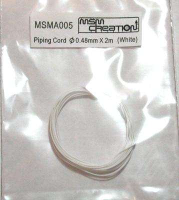 PIPING CORD 0.5MM X 2M WHITE - MSMA005