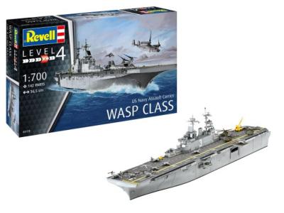 1/700 maquette à monter  -  TRANSPORTEUR D'ASSAULT USS WASP CLASS PL- REVELL - REV05178