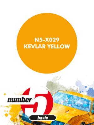 PEINTURE POUR AEROGRAPHE KEVLAR YELLOW -30 ML - NUMBER FIVE- N5-X029