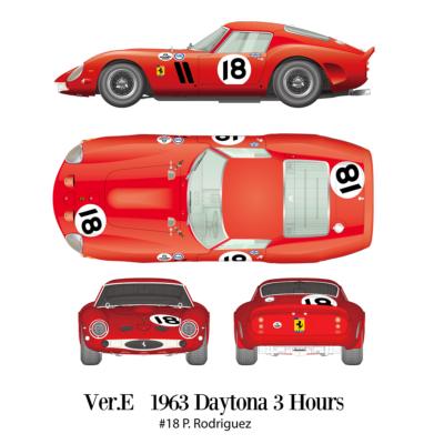 1/12 Maquette en Kit Ferrari 250 GTO DAYTONA 1963 #18 model factory hiro K566