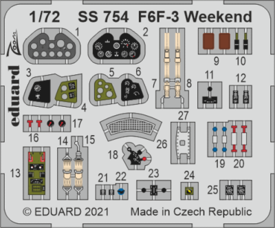 1/72 F6F-3 WEEKEND 1/72 EDUARD- EDUSS754