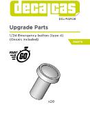 1/24 BOUTON ARRET URGENCE  - 3D- DECALCAS- DCL-PAR126