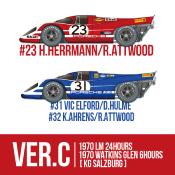 1/12 Maquette en Kit PORSCHE 917K 1970 VERSION C LE MANS #23 -#21 model factory hiro k513