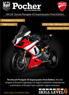 Maquette à construire 1/4 Ducati Panigale V2 Superquadro Final Edition Pocher HK124 PRECOMMANDE
