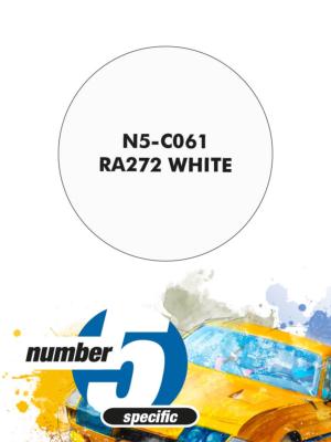 PEINTURE POUR AEROGRAPHE HONDA RA272 WHITE -30 ML - NUMBER FIVE- N5-C061