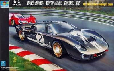 1/12 Maquette FORD GT40 MKII LE MANS 1966   -  TRUMPETER - TRU-5403