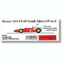 1/20 Kit Ferrari 312 F1 1969 south african gp. model factory hiro k157