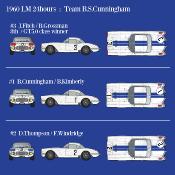 1/12 maquette en kit - Corvette C1 le mans 1960 Tean Cunningham  model factory hiro K869