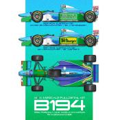 1/12 maquette en kit - Benetton B194 - M.Schumacher- model factory hiro K860 précommande