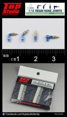 TD23191 - 1/12 - 1.5mm RESIN HOSE JOINTS