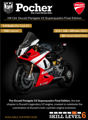 Maquette à construire 1/4 Ducati Panigale V2 Superquadro Final Edition Pocher HK124 PRECOMMANDE
