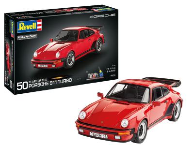 1/24 Maquette Coffret  Porsche 911 turbo 50TH ANNIVERSAIRE - Revell - REV05634