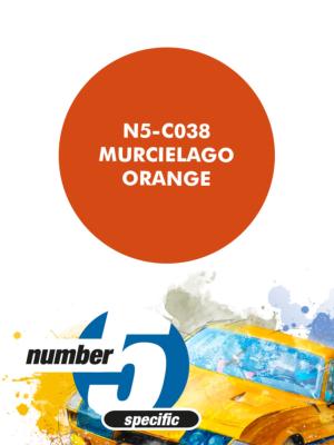 PEINTURE POUR AEROGRAPHE LAMBORGHINI MURCIELAGO ORANGE - NUMBER FIVE- N5-C038
