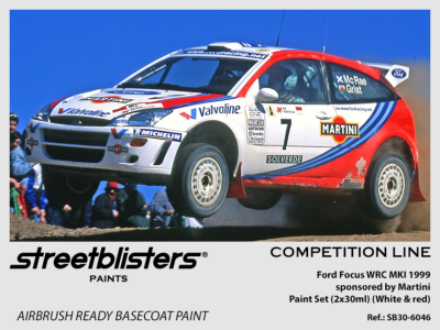PEINTURE FORD FOCUS WRC 1999 MARTINI/ VALVOLINE PAINT SET 2x30 ML - STREETBLISTERS - SB30-6046